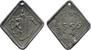 Leipzig, Stadt Klippenförmige Zinngußmedaille -