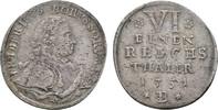 Brandenburg-Preußen 1/6 Taler Friedrich II. 1740-1786 -
