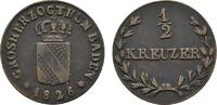 Baden-Durlach Cu 1/2 Kreuzer Ludwig 1818-1830 -