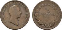 Baden-Durlach Cu 1/2 Kreuzer Leopold 1830-1852 -