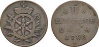 Mainz, Erzbistum Cu 2 Pfennig Emmerich Joseph von Breitbach-Bürresheim 1763-1774 -