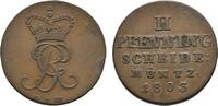 Braunschweig-Calenberg-Hannover Cu 2 Pfennig Georg III. 1760-1820 -