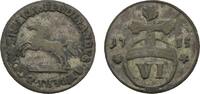 Braunschweig-Wolfenbüttel 6 Pfennig Ferdinand Albrecht II. 1735 -