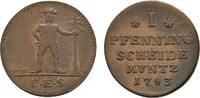Braunschweig-Wolfenbüttel Cu Pfennig Karl Wilhelm Ferdinand 1780-1806 -