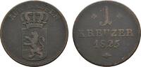 Hessen-Kassel Cu Kreuzer Wilhelm II. 1821-1847 -