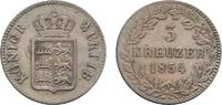 Württemberg 3 Kreuzer Wilhelm I. 1816-1864 -