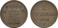 Sachsen-Albertinische Linie Cu Pfennig Johann 1854-1873 -