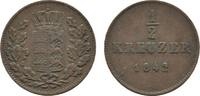 Württemberg Cu 1/2 Kreuzer Wilhelm I. 1816-1864 -