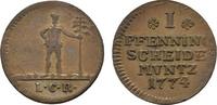 Braunschweig-Wolfenbüttel Cu Pfennig Karl I. 1735-1780 -