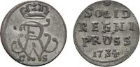 Brandenburg-Preußen Schilling Friedrich Wilhelm I. 1713-1740 -