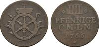 Mainz, Erzbistum Cu 4 Pfennig Emmerich Joseph von Breitbach-Bürresheim 1763-1774 -