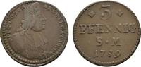 Mainz, Erzbistum Cu 3 Pfennig Johann Friedrich Karl Graf von Ostein 1743-1763 -