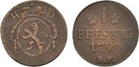 Hessen-Darmstadt Cu Pfennig Ludwig X. 1790-1806 -