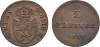 Hessen-Darmstadt Cu 1/2 Kreuzer Ludwig I. 1806-1830 -