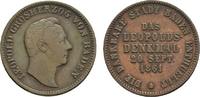 Baden-Durlach Cu Gedenkkreuzer Friedrich I. 1852-1907 -