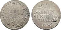 Wied-Neuwied 1/6 Taler Johann Friedrich Alexander 1737-1791 -