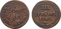 Mecklenburg-Wismar, Stadt Cu 3 Pfennig -