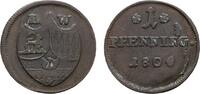 Löwenstein-Wertheim-Rochefort Cu Pfennig Gemeinschaftsprägungen mit Virneburg ab 1767 -
