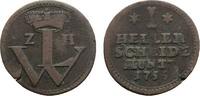 Hessen-Kassel Cu Heller Wilhelm VIII. 1751-1760 -