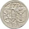 Salzburg, Erzbistum Einseitiger Pfennig Franz Anton von Harrach 1709-1727 -