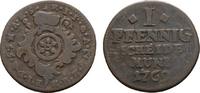 Mainz, Erzbistum Cu Pfennig Emmerich Joseph von Breitbach-Bürresheim 1763-1774 -