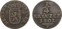 Hessen-Kassel Cu 1/4 Kreuzer Wilhelm IX. 1785-1803 -