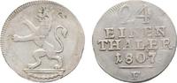 Hessen-Kassel 1/24 Taler 1807 F Wilhelm I. 1803-1821 Sehr schön