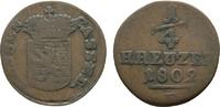 Hessen-Kassel Cu 1/4 Kreuzer Wilhelm IX. 1785-1803 -