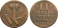 Hessen-Kassel Cu 2 Heller Wilhelm VIII. 1751-1760 -