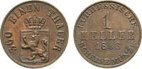 Hessen-Kassel Cu Heller Friedrich Wilhelm I. 1847-1866 -