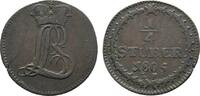 Hessen-Darmstadt Cu 1/4 Stüber Ludwig X. 1790-1806 -