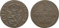 Hessen-Darmstadt Cu 1/4 Kreuzer Ludwig I. 1806-1830 -