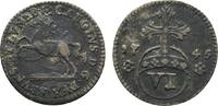 Braunschweig-Wolfenbüttel 6 Pfennig Karl I. 1735-1780 -