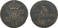 Braunschweig-Calenberg-Hannover Cu Pfennig Wilhelm IV. 1830-1837 -