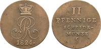 Braunschweig-Calenberg-Hannover Cu 2 Pfennig Georg IV. 1820-1830 -