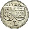 Salzburg, Erzbistum Einseitiger Pfennig Leopold Anton Eleutherius von Firmian 1727-1744 -