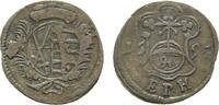 Sachsen-Albertinische Linie Pfennig Friedrich August I. 1694-1733 -