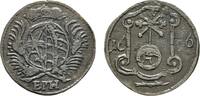 Sachsen-Albertinische Linie Pfennig Friedrich August I. 1694-1733 -