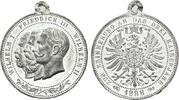 Brandenburg-Preußen Tragbare Zinnmedaille Wilhelm II. 1888-1918 -