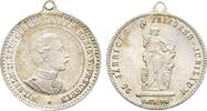 Brandenburg-Preußen Tragbare versilberte Messingmedaille Wilhelm II. 1888-1918 -