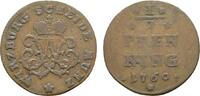 Würzburg, Bistum Cu 1/2 Pfennig Adam Friedrich von Seinsheim 1755-1779 -