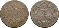 Würzburg, Bistum Cu 1/2 Kreuzer Adam Friedrich von Seinsheim 1755-1779 -