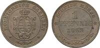 Sachsen-Albertinische Linie Cu Pfennig Johann 1854-1873 -