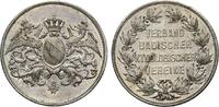 Baden-Durlach Versilberte Bronzemedaille Friedrich II. 1907-1918 -