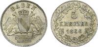 Baden-Durlach 3 Kreuzer Friedrich I. 1852-1907 -