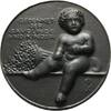 Erster Weltkrieg Einseitige Eisengußmedaille -