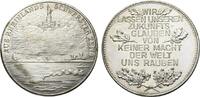Weimarer Republik Versilberte Bronzemedaille -