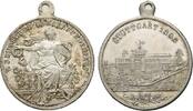 Württemberg-Stuttgart, Stadt Tragbare versilberte Bronzemedaille -