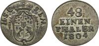 Sachsen-Coburg-Saalfeld 1/48 Taler Franz Friedrich Anton 1800-1806 -