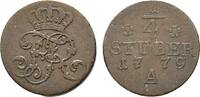Brandenburg-Preußen Cu 1/4 Stüber Friedrich II. 1740-1786 -